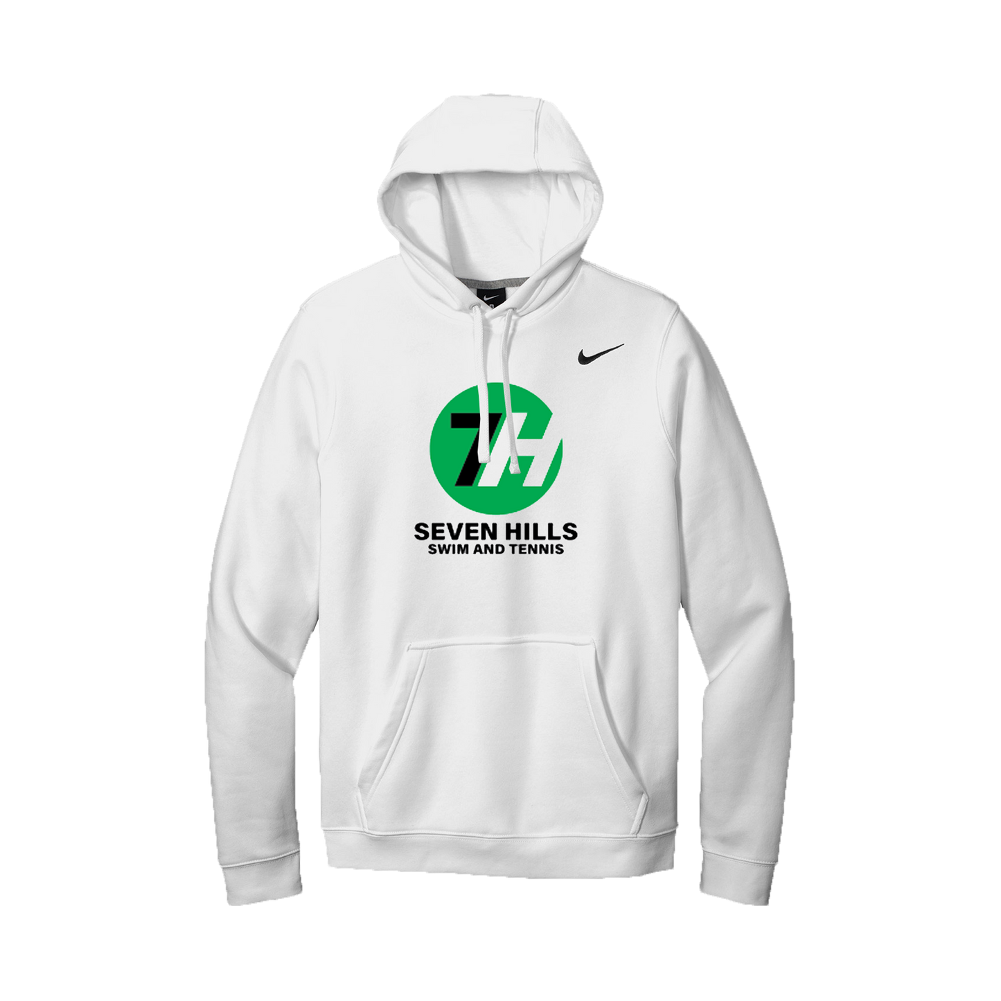 7H Kids Nike Team Club Hoodie - White