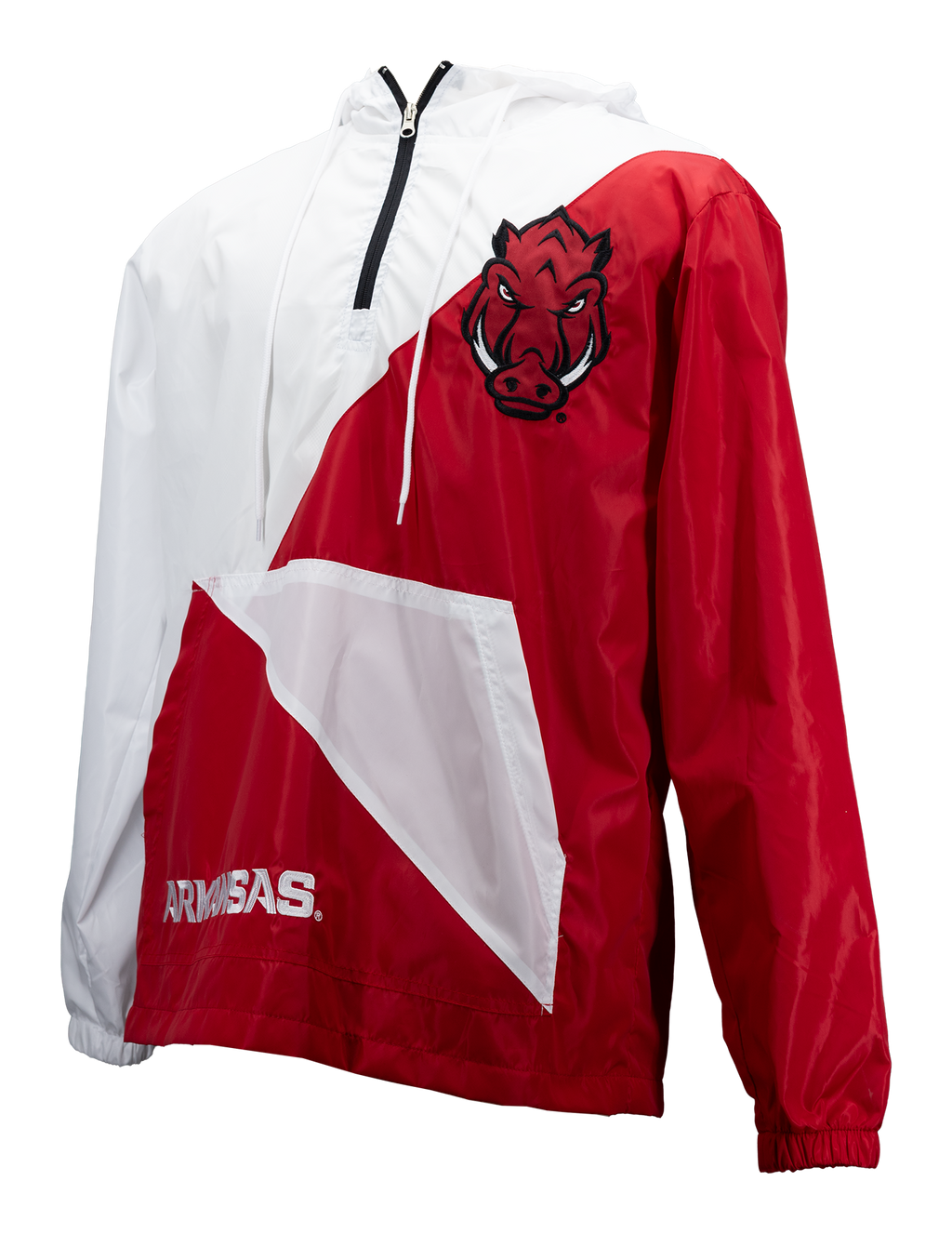Chaqueta cortavientos bicolor de los Arkansas Razorbacks