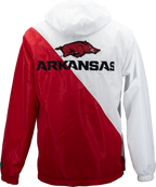 Chaqueta cortavientos bicolor de los Arkansas Razorbacks