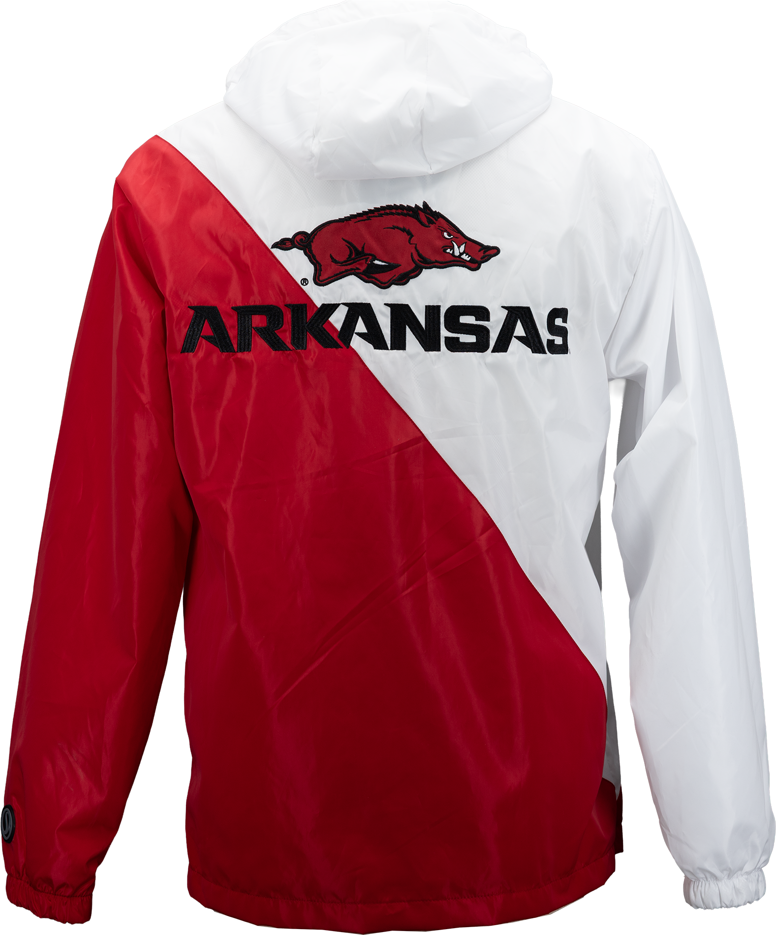 Chaqueta cortavientos bicolor de los Arkansas Razorbacks