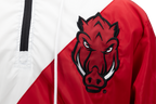 Chaqueta cortavientos bicolor de los Arkansas Razorbacks