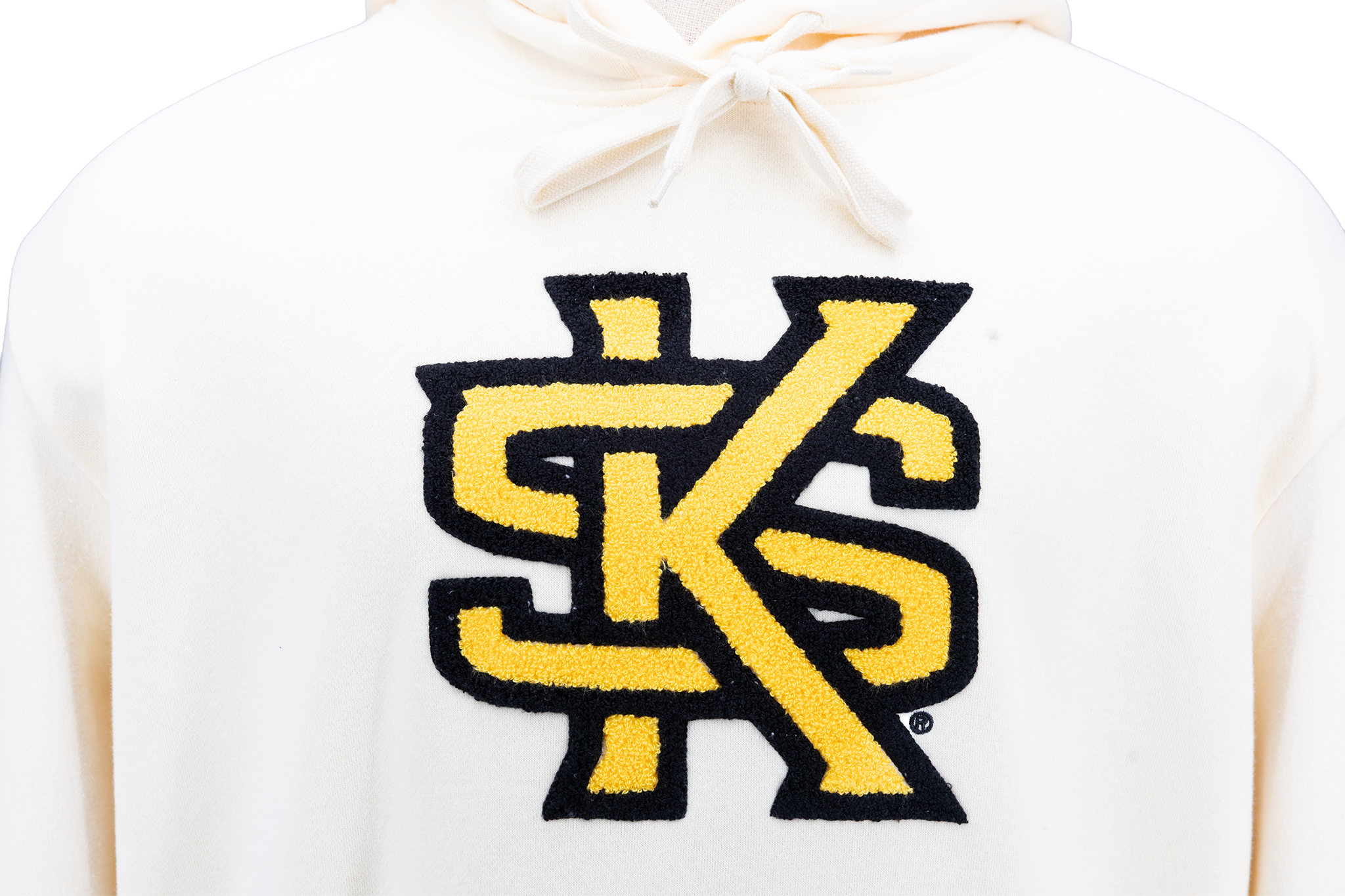 Sudadera con capucha de chenilla de hueso de los Kennesaw State Owls