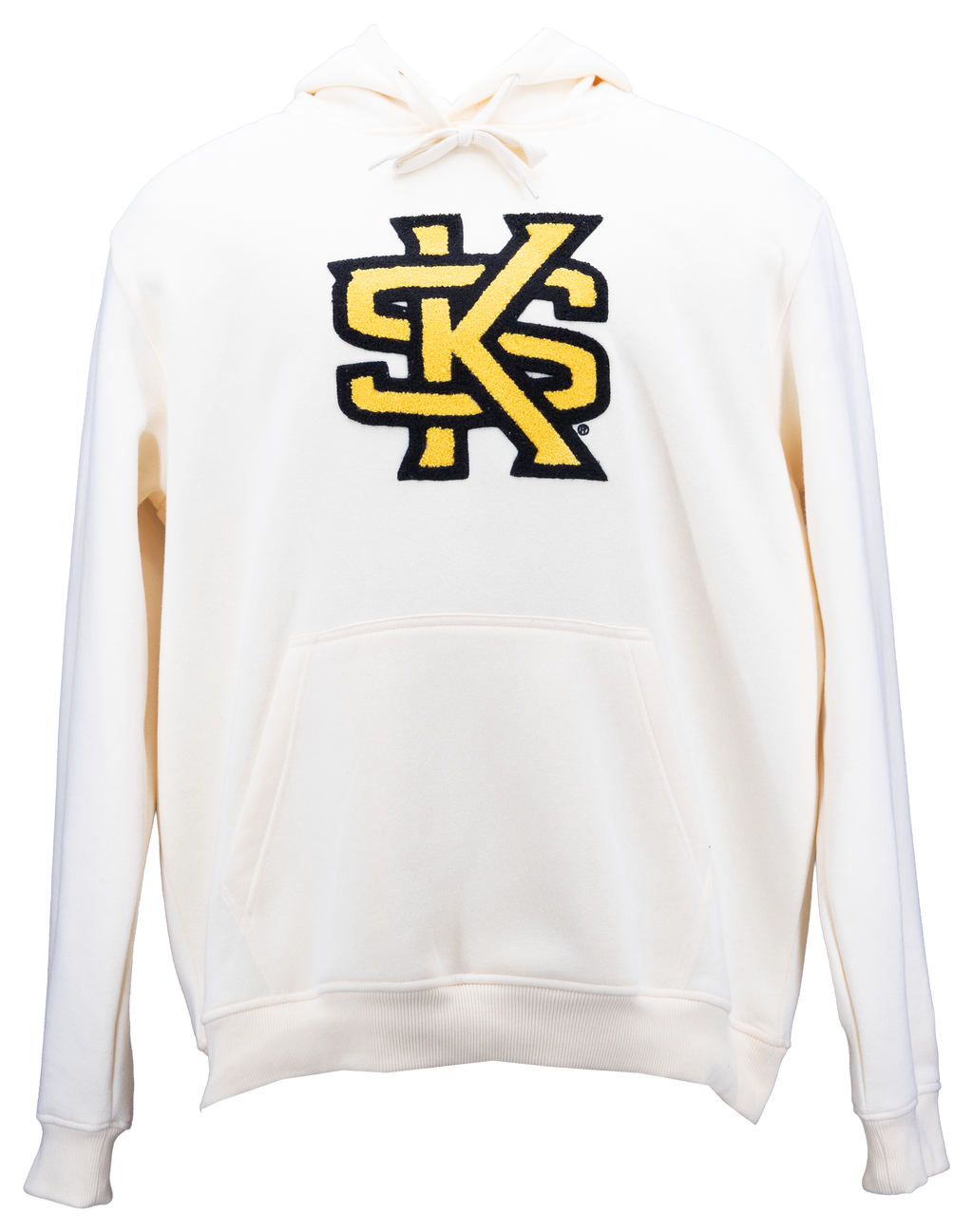Sudadera con capucha de chenilla de hueso de los Kennesaw State Owls