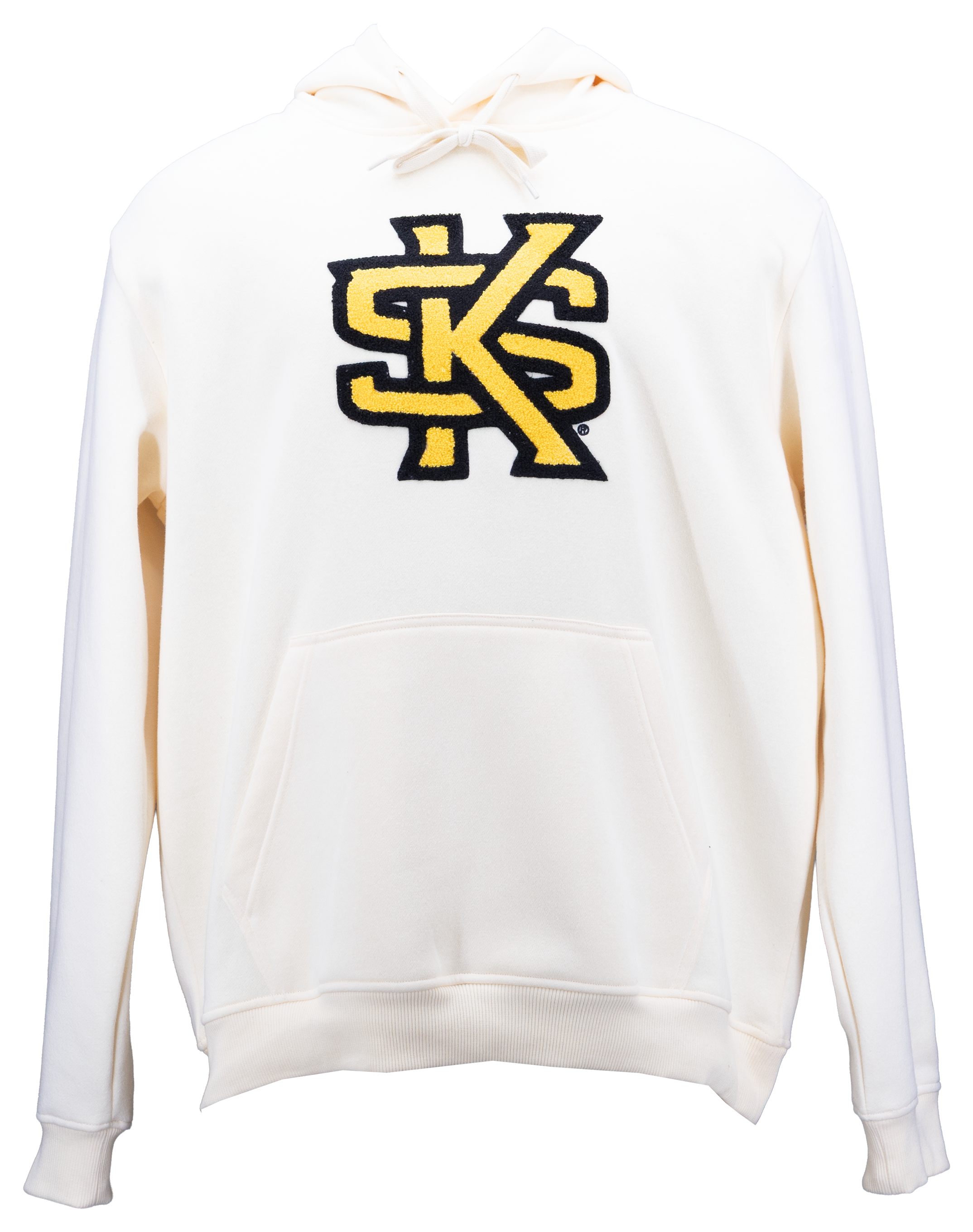 Sudadera con capucha de chenilla de hueso de los Kennesaw State Owls