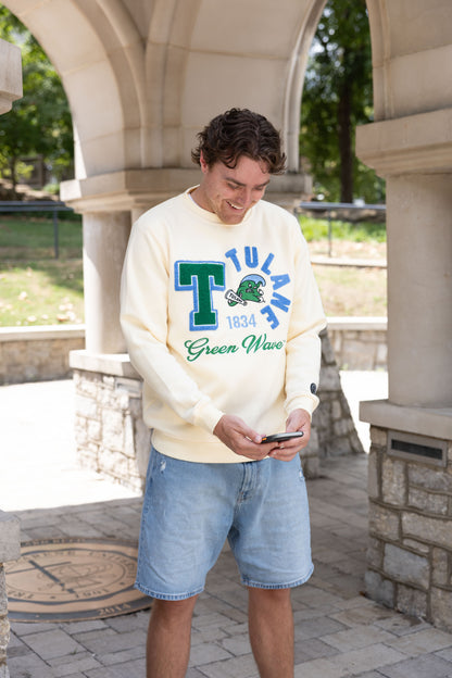 Sudadera retro parpadeante de Tulane Green Wave