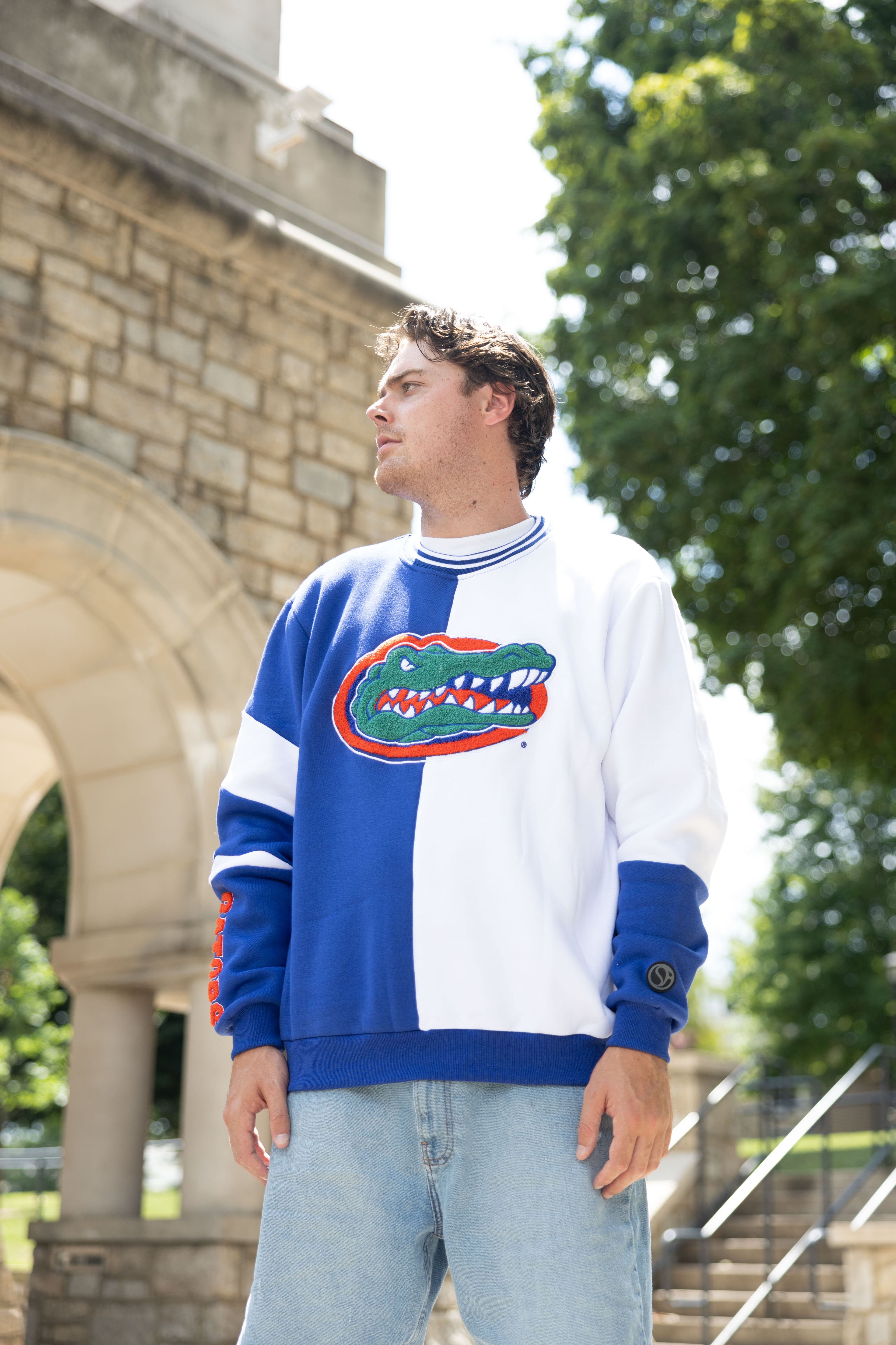 Sudadera con cuello redondo dividido de los Florida Gators