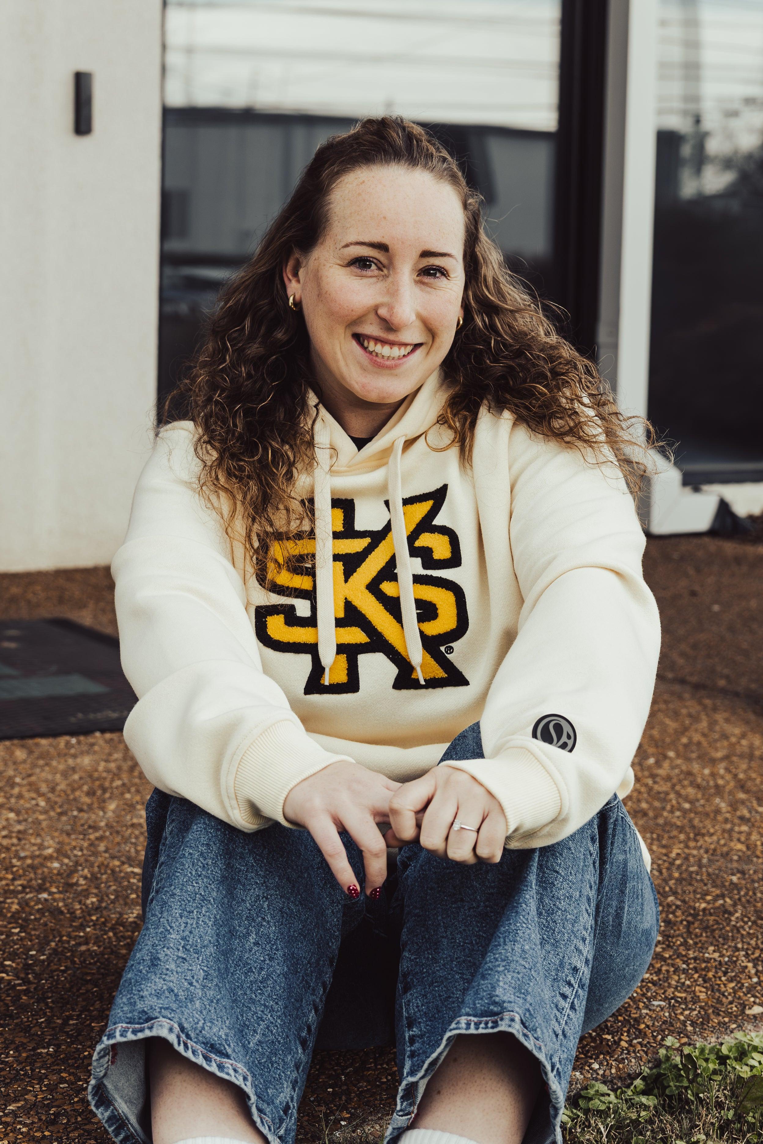 Kennesaw State Owls Bone Chenille Pullover Hoodie