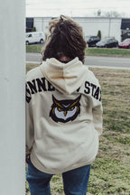Sudadera con capucha de chenilla de hueso de los Kennesaw State Owls