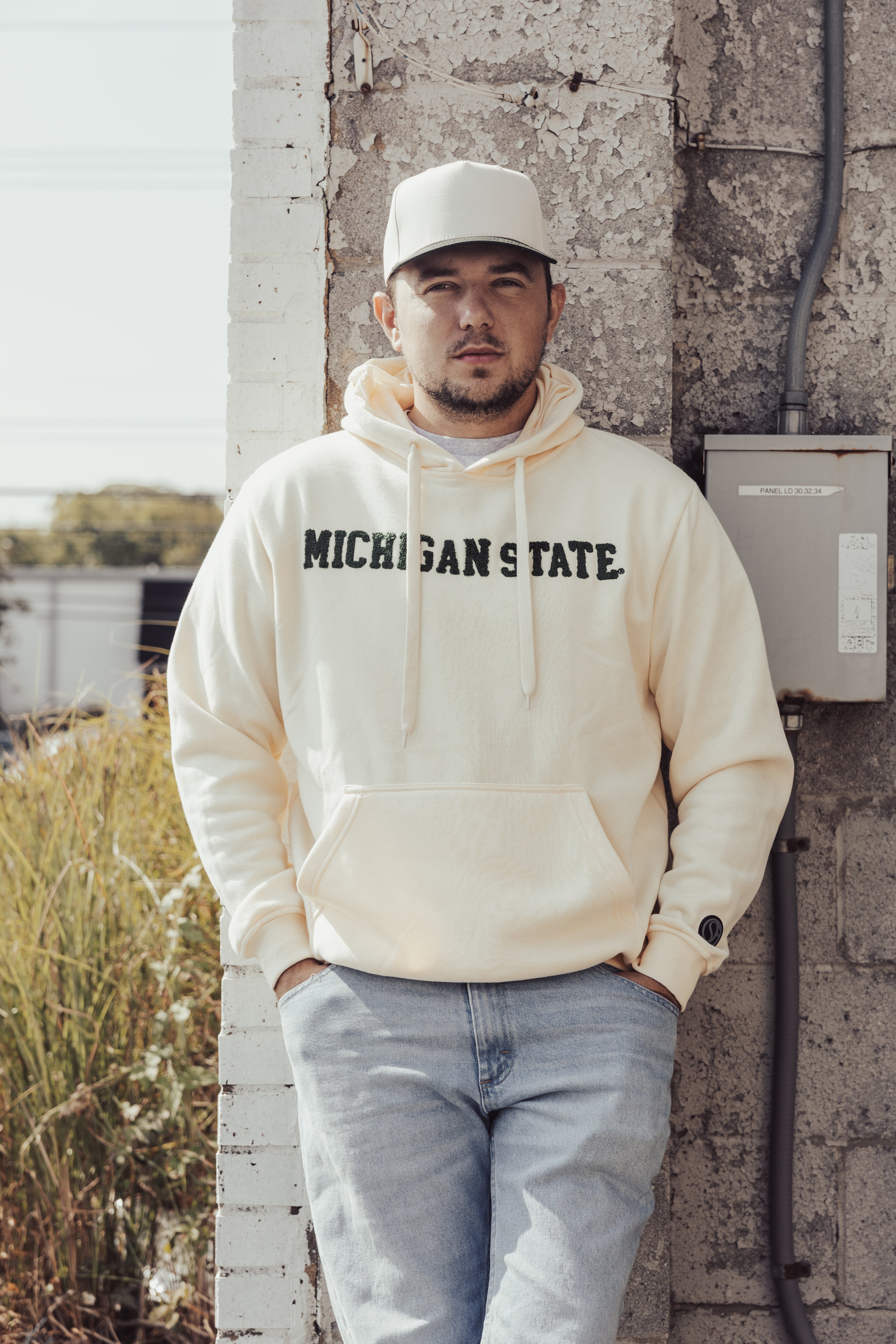 Sudadera con capucha de chenilla de los Spartans de Michigan State