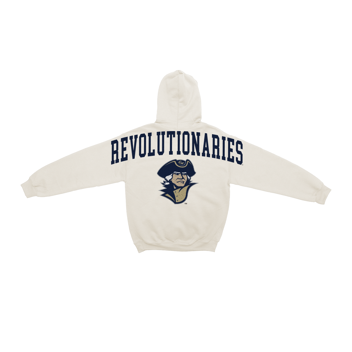 George Washington Revolutionaries Bone Chenille Pullover Hoodie