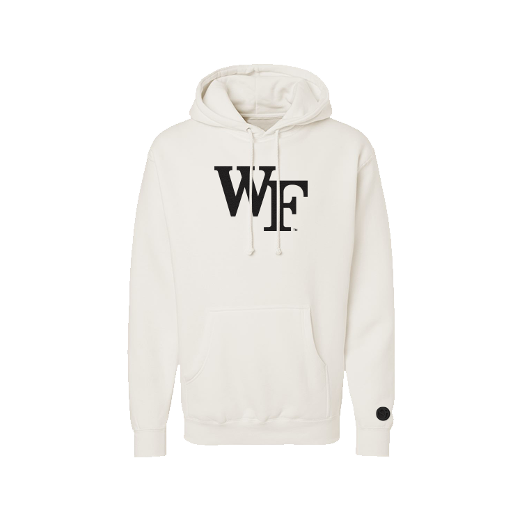 Wake Forest Deamon Decons Bone Chenille Pullover Hoodie