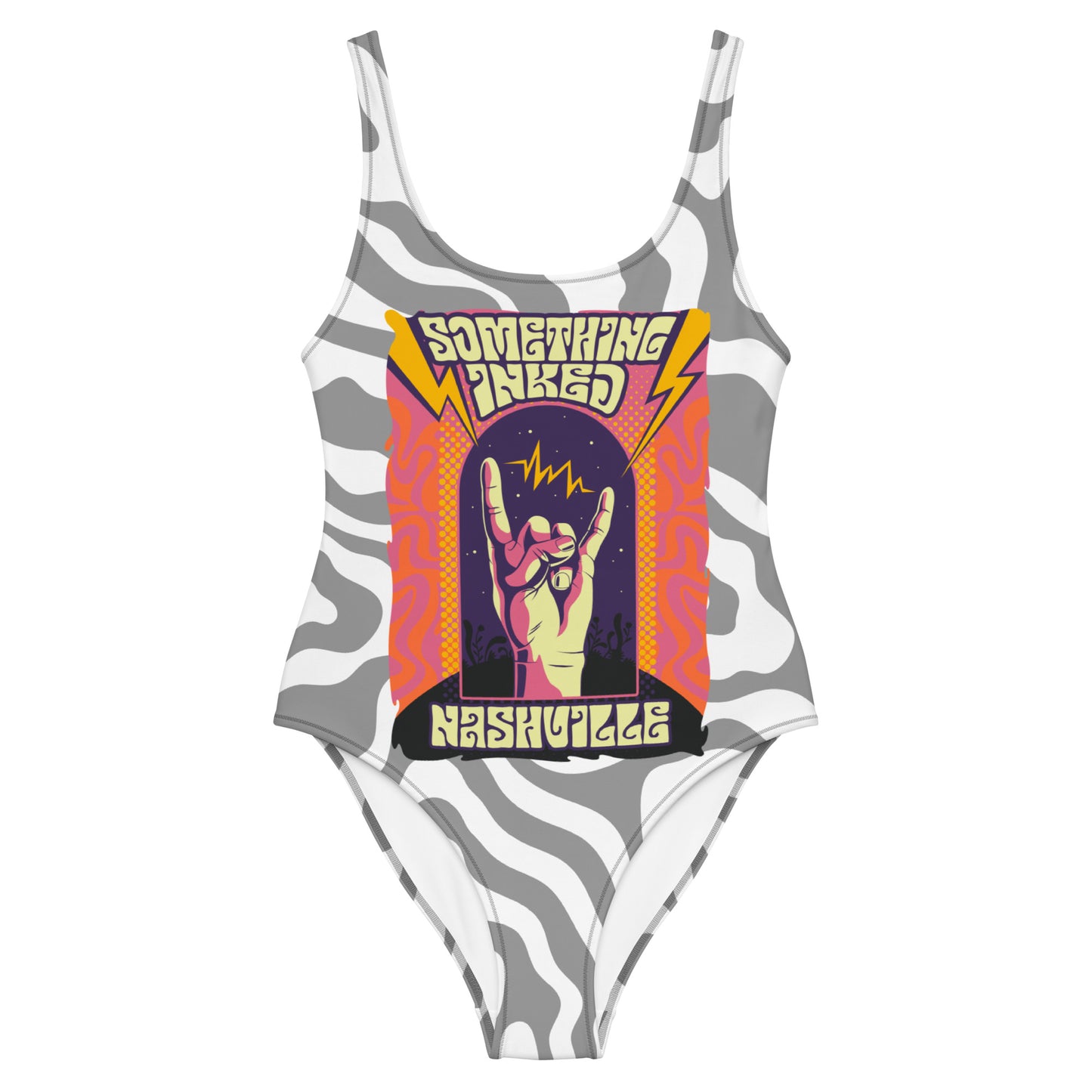 Psychedelic One-Piece Swimsuit