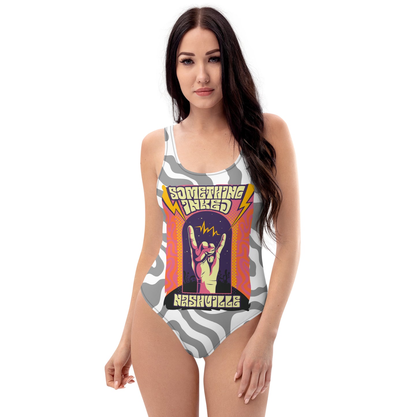 Psychedelic One-Piece Swimsuit