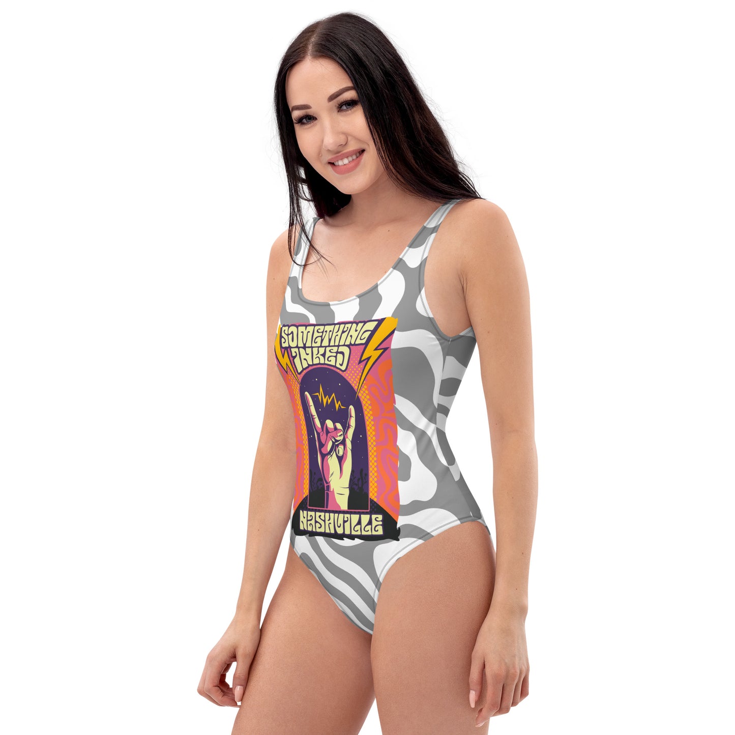 Psychedelic One-Piece Swimsuit