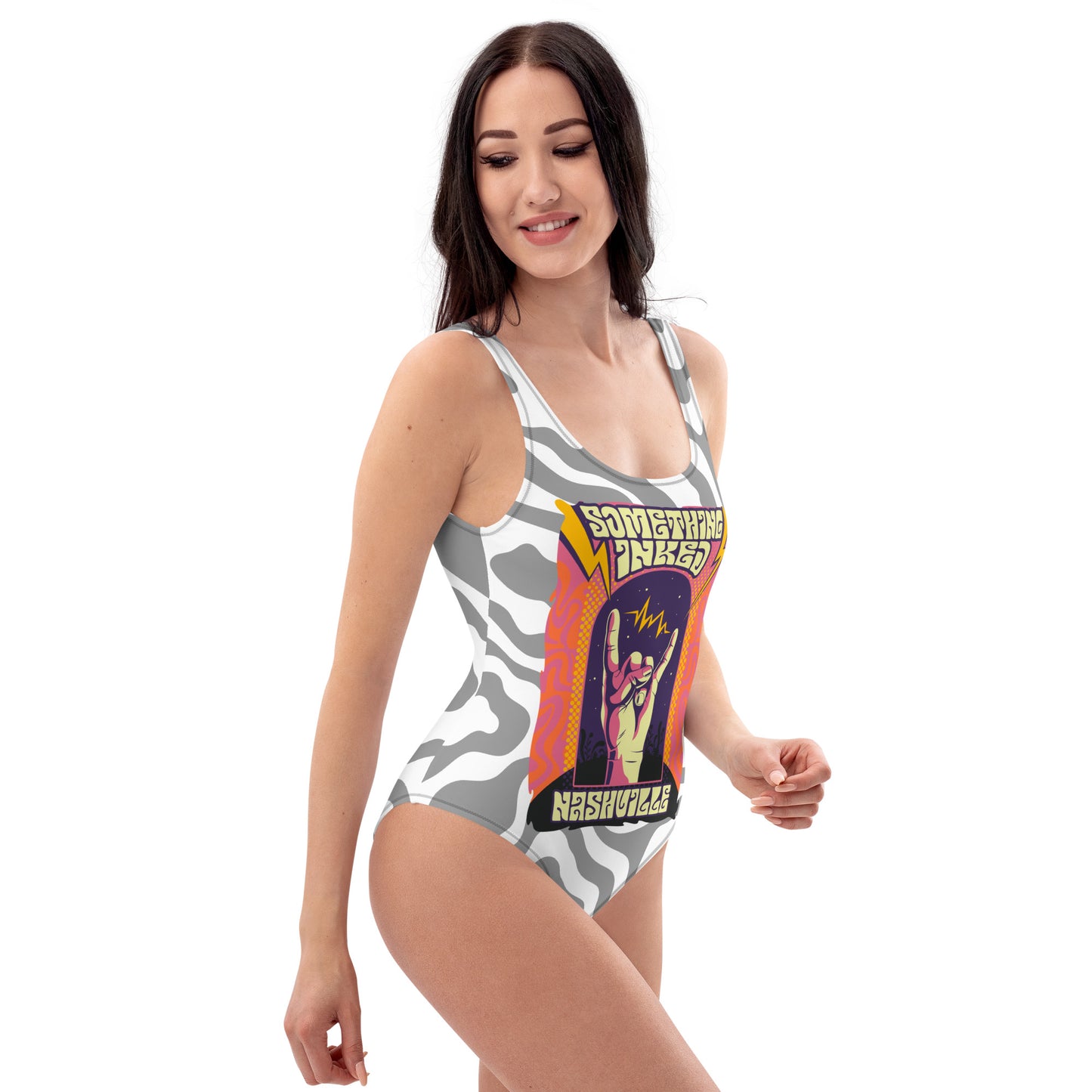 Psychedelic One-Piece Swimsuit