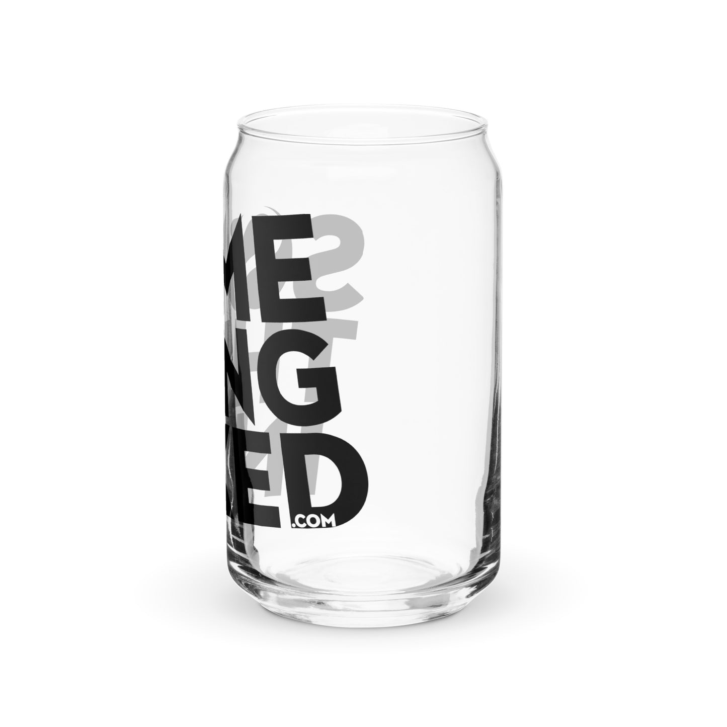 Something Inked Can-Shaped Glass