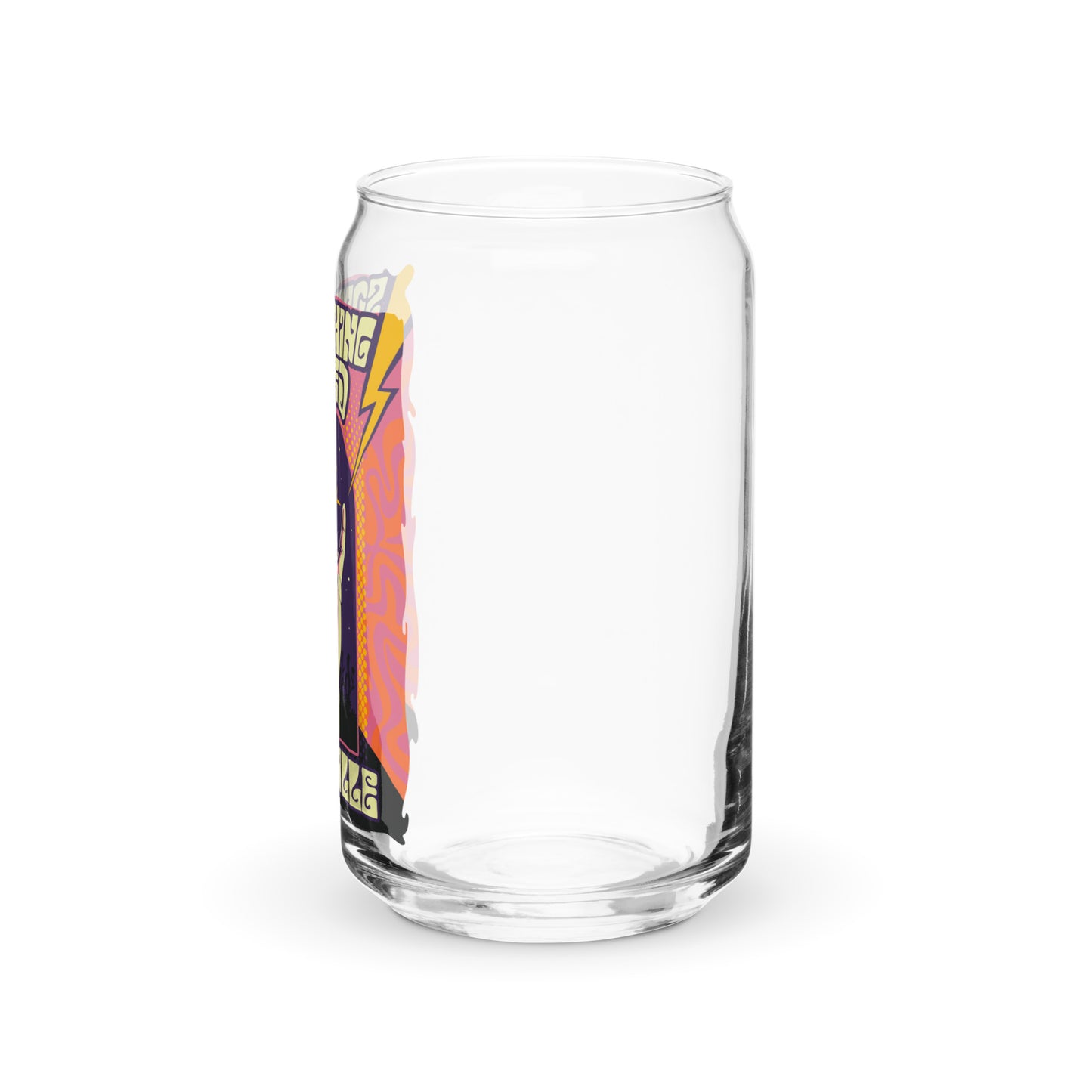 Psychedelic Can-Shaped Glass