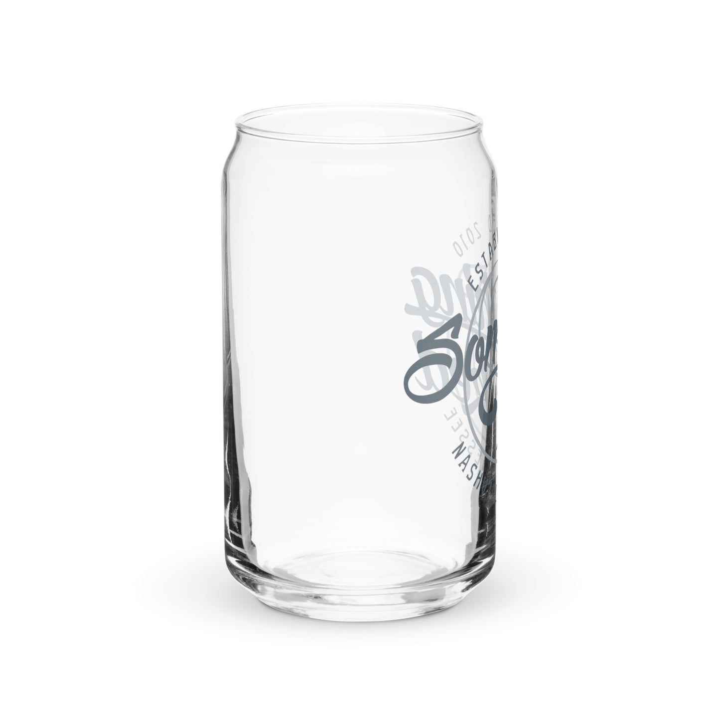 Something Inked Can-Shaped Glass