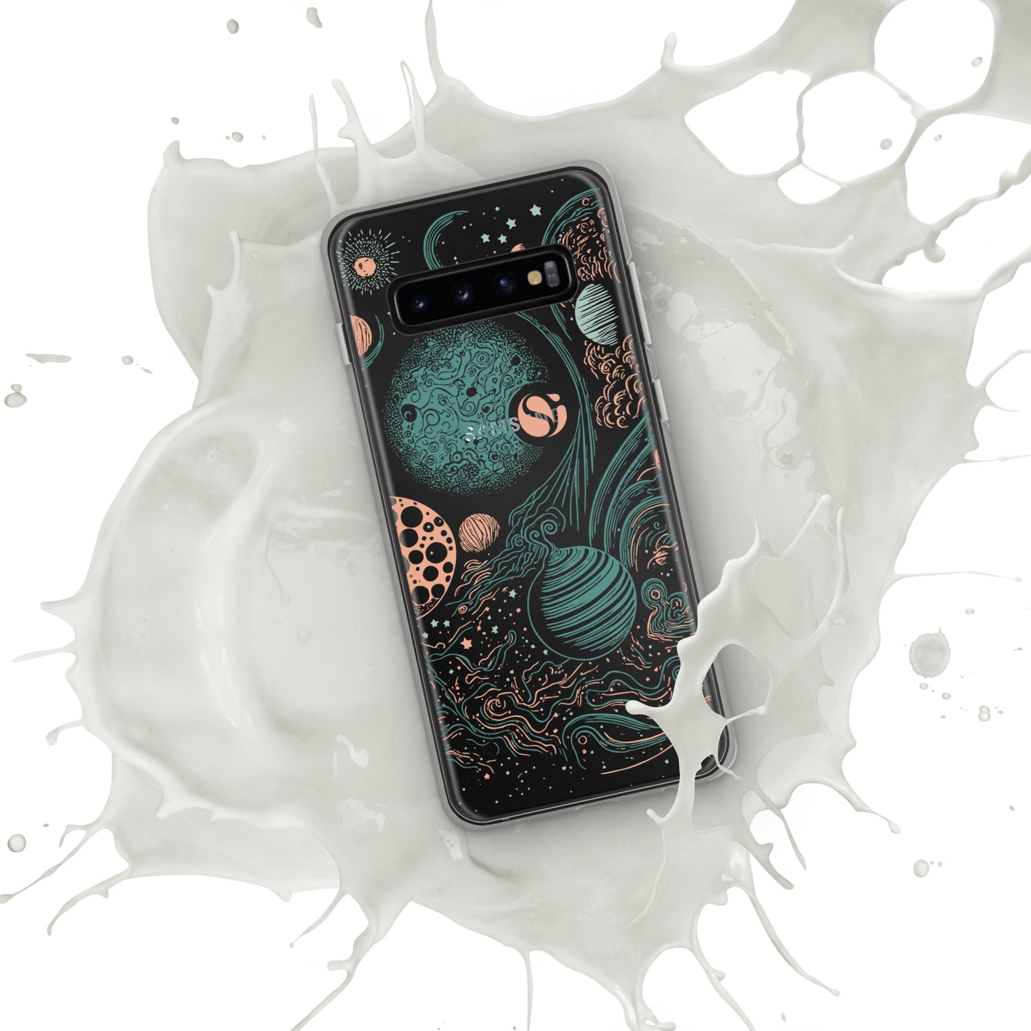 Space Mag Coral Clear Case for Samsung®