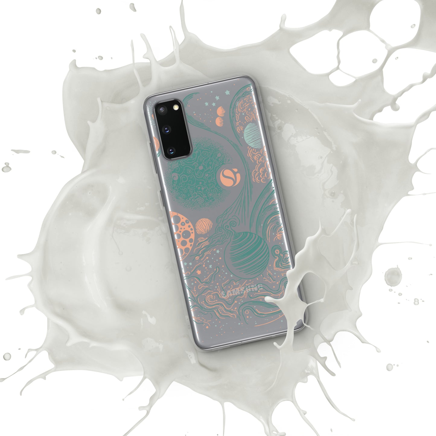 Space Mag Coral Clear Case for Samsung®