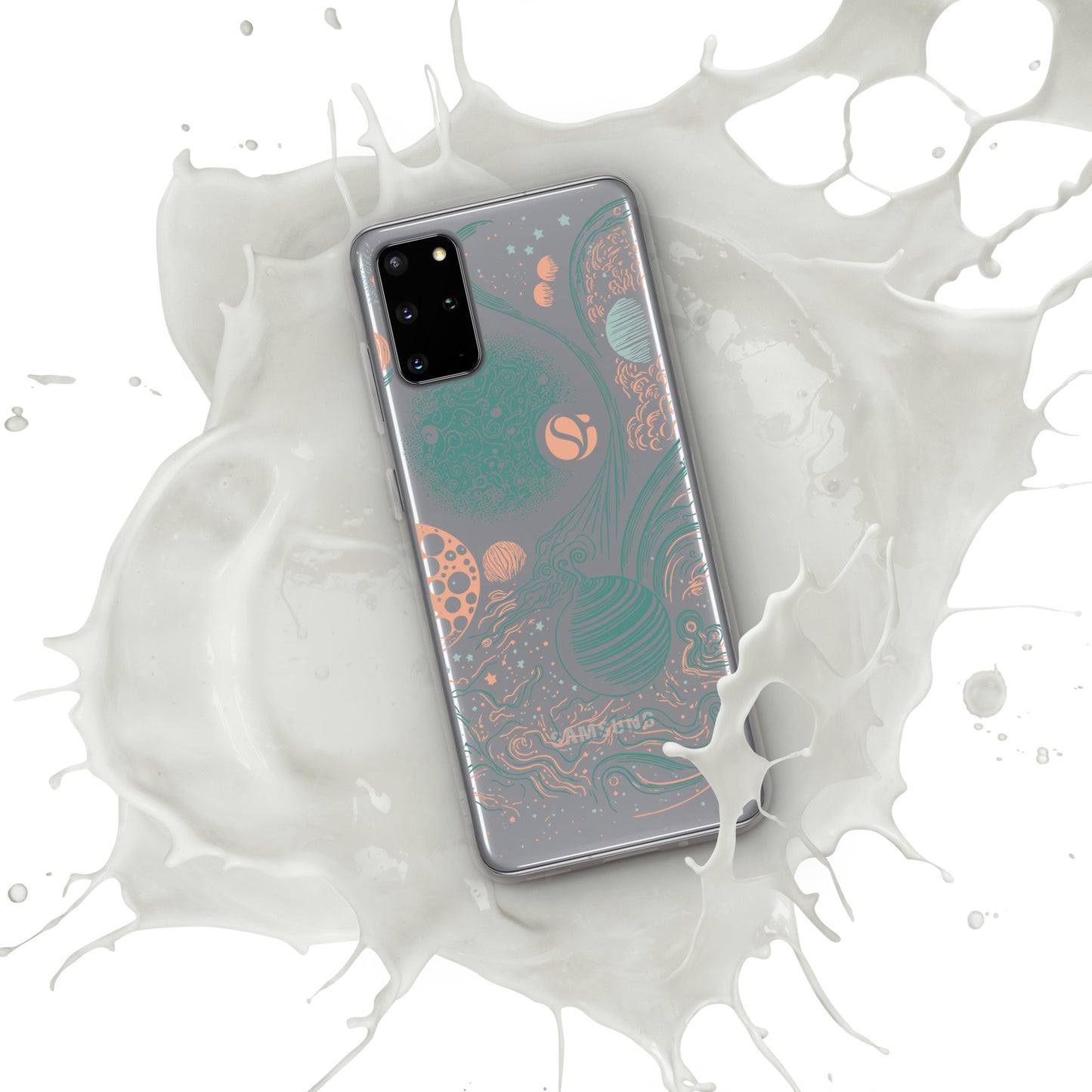 Space Mag Coral Clear Case for Samsung®