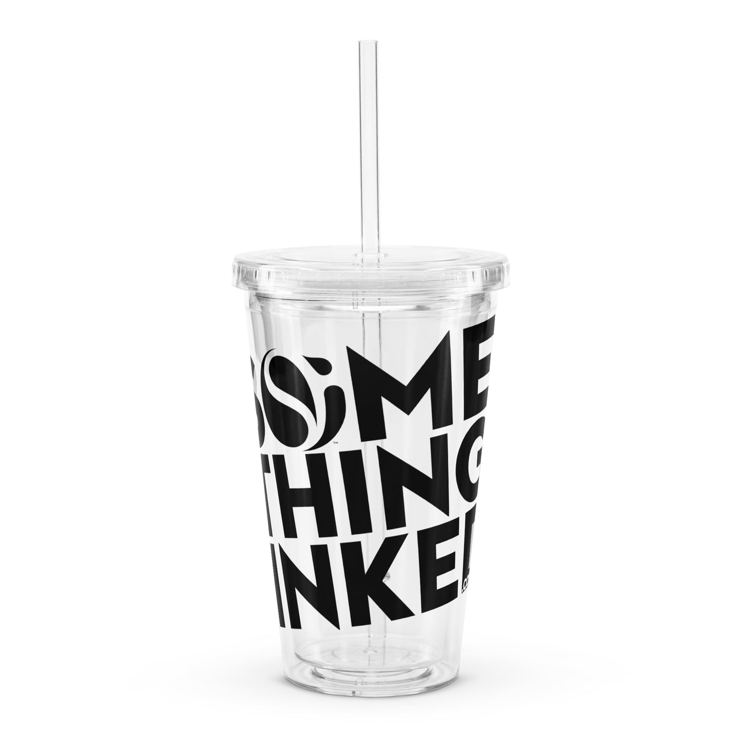 Something Inked Clear Plastic Tumbler