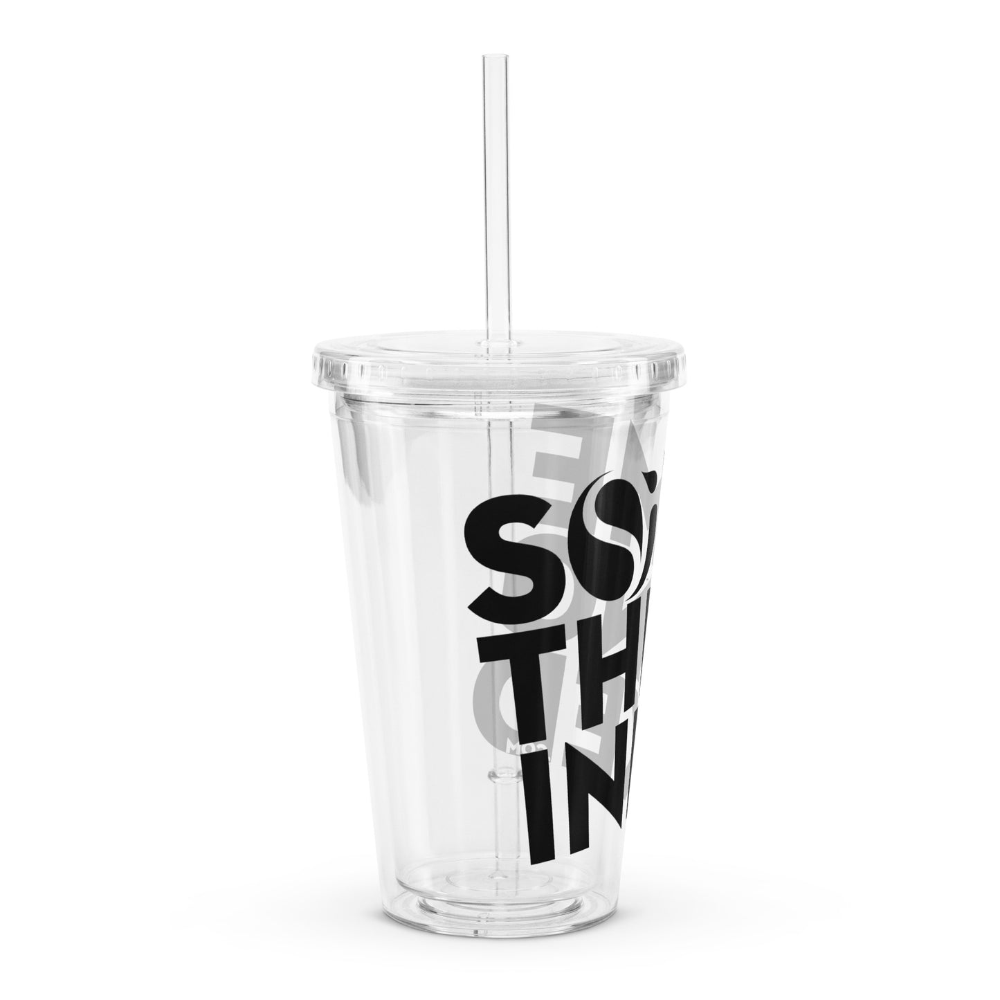 Something Inked Clear Plastic Tumbler