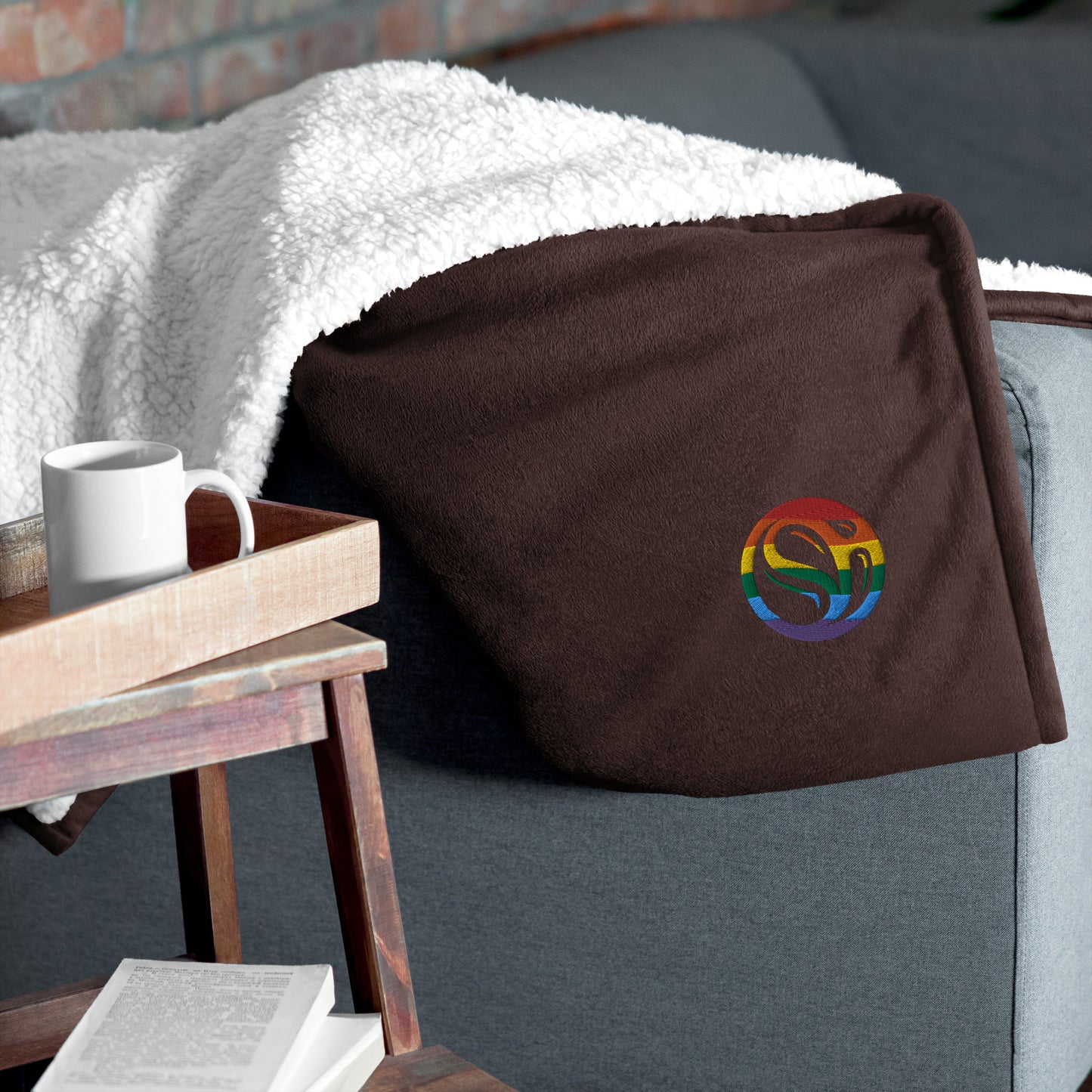 Rainbow Premium Sherpa Blanket