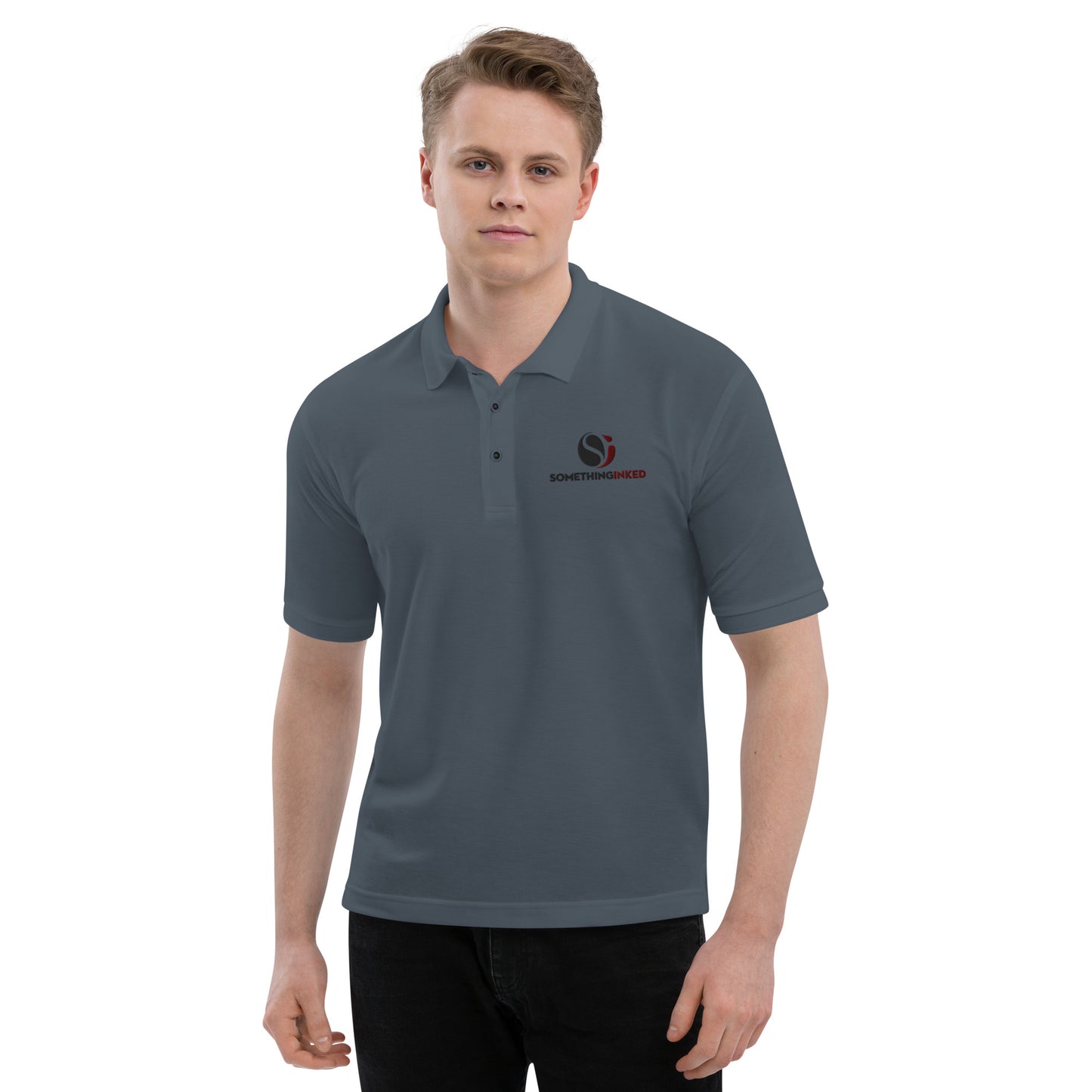 SI Embroidered Men's Premium Polo