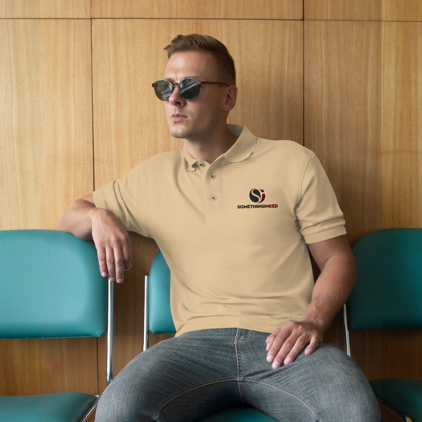 SI Embroidered Men's Premium Polo