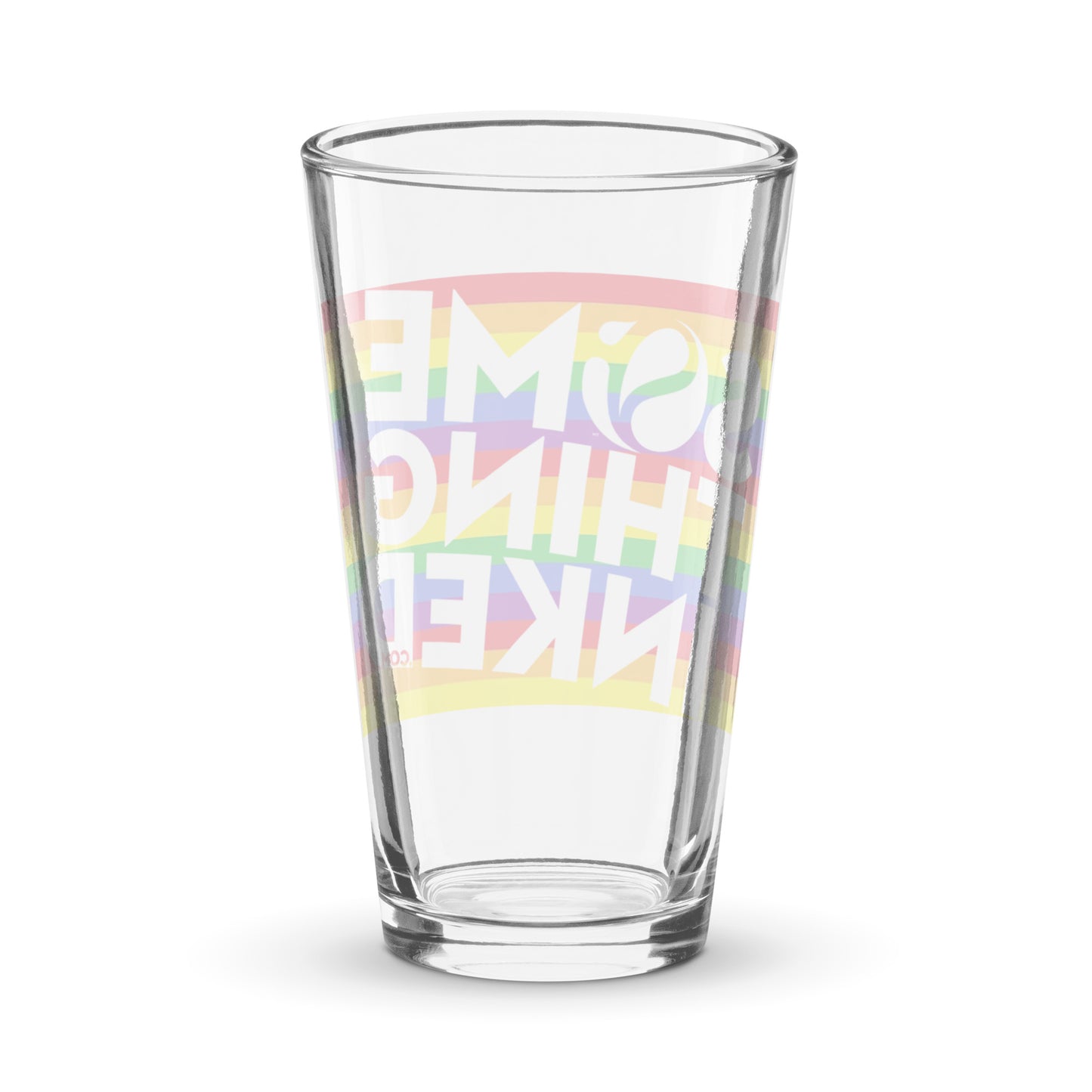 Rainbow Shaker Pint Glass