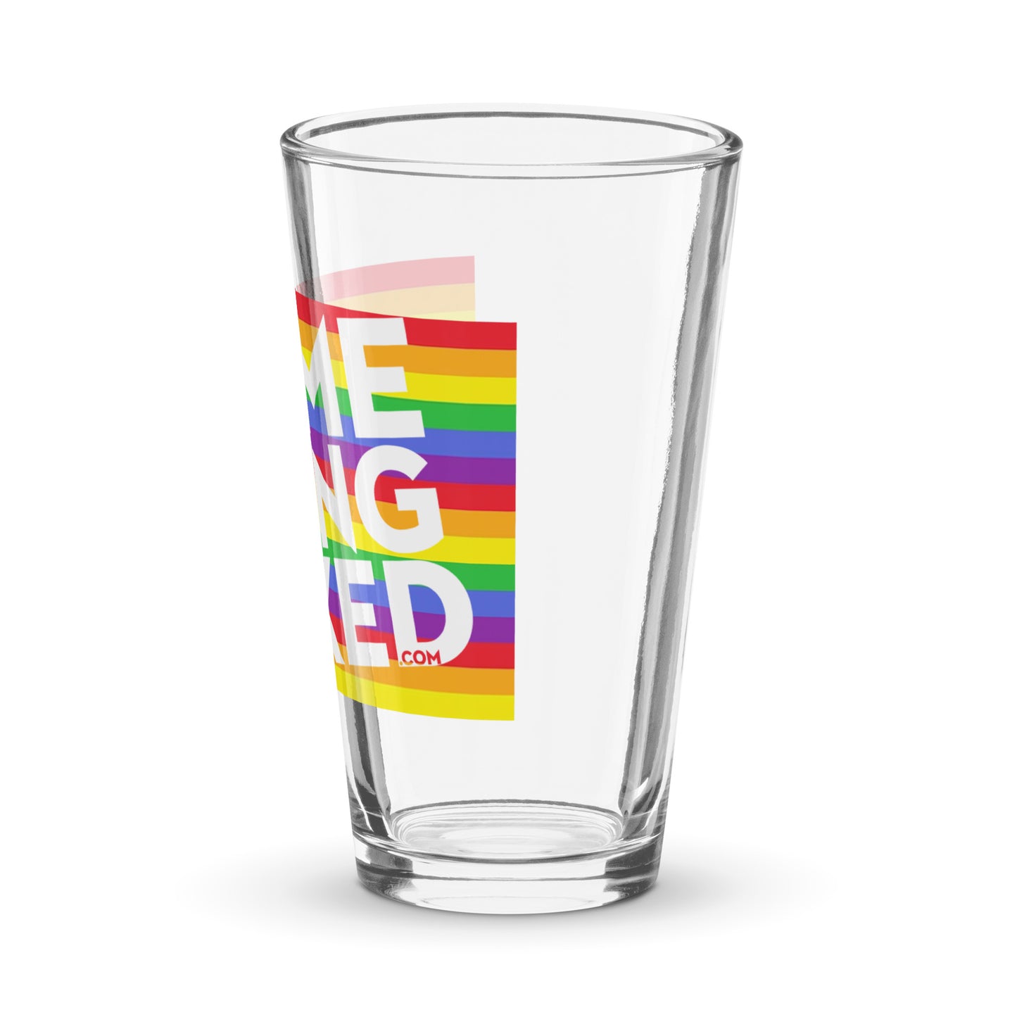 Rainbow Shaker Pint Glass