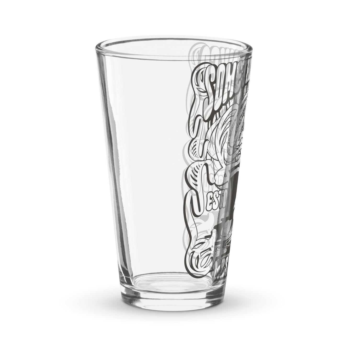 60s Poster Shaker Pint Glass