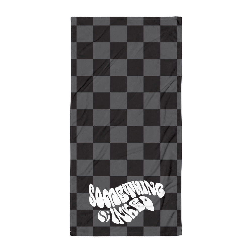 Black Checker Towel