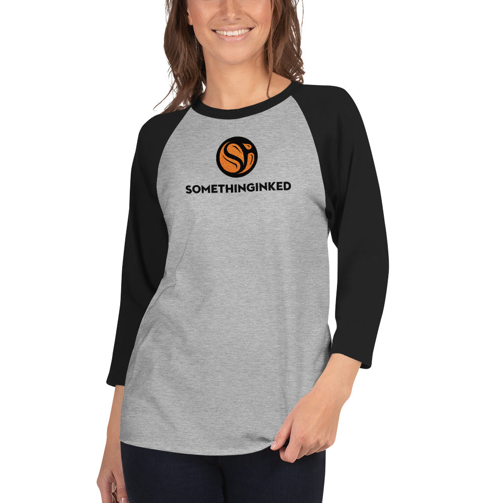 Something Inked Basketball 3/4 Sleeve Raglan Shirt