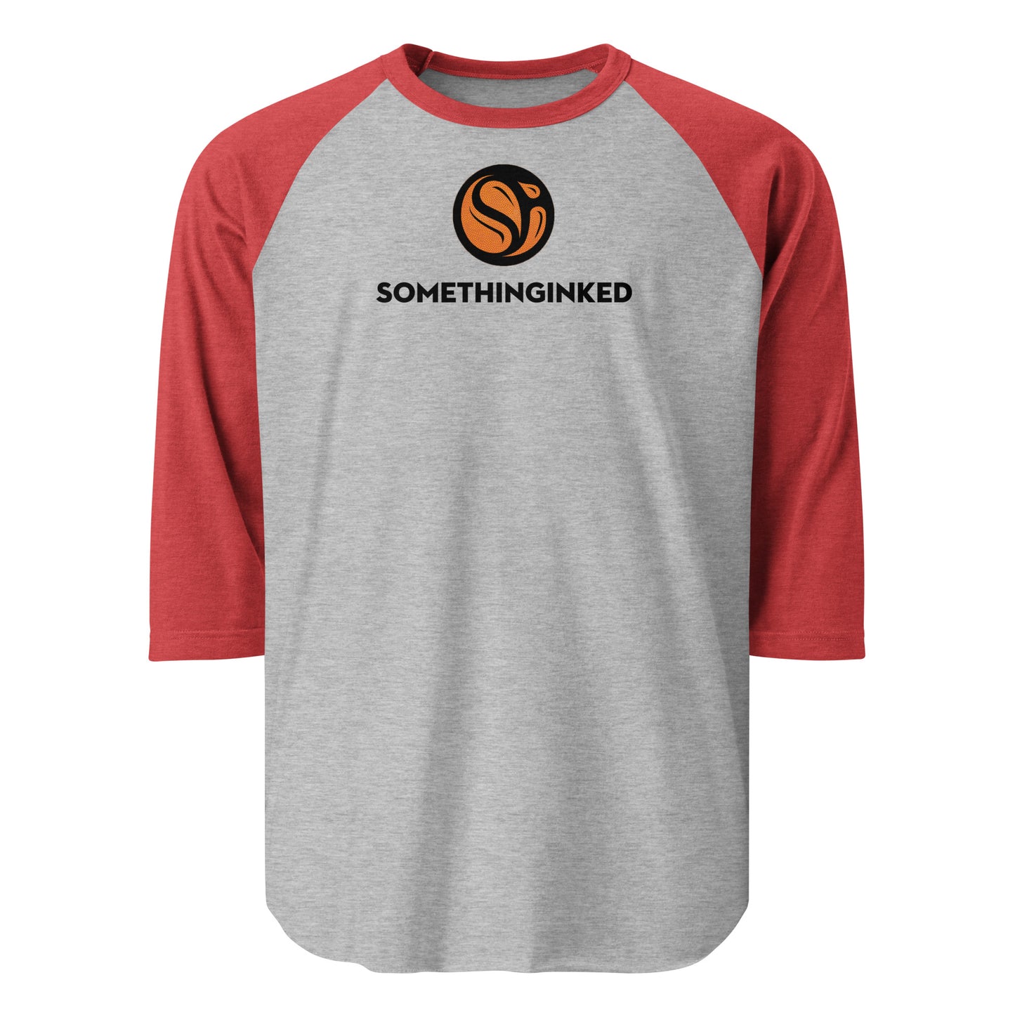 Something Inked Basketball 3/4 Sleeve Raglan Shirt