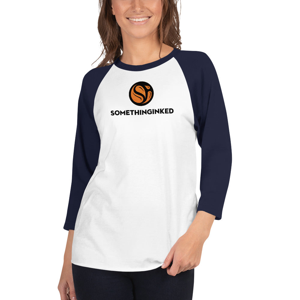 Something Inked Basketball 3/4 Sleeve Raglan Shirt