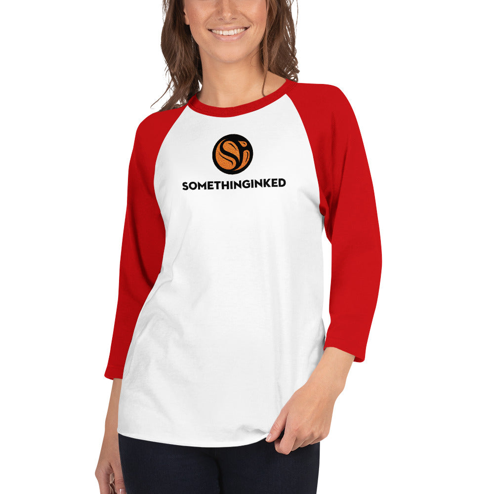 Something Inked Basketball 3/4 Sleeve Raglan Shirt