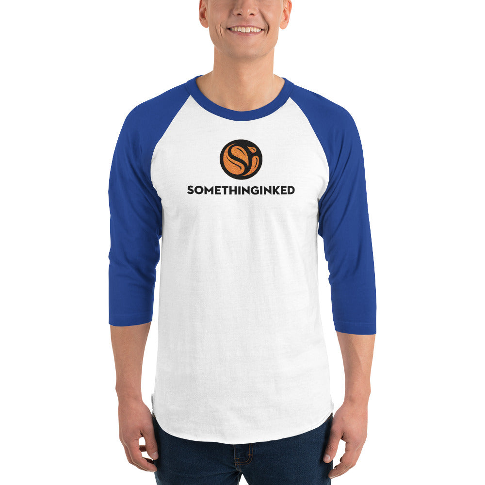 Something Inked Basketball 3/4 Sleeve Raglan Shirt