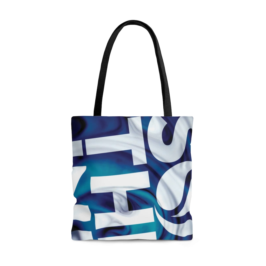 Ink Swirl AOP Tote Bag