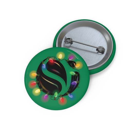 Holiday Lights Custom Pin Button