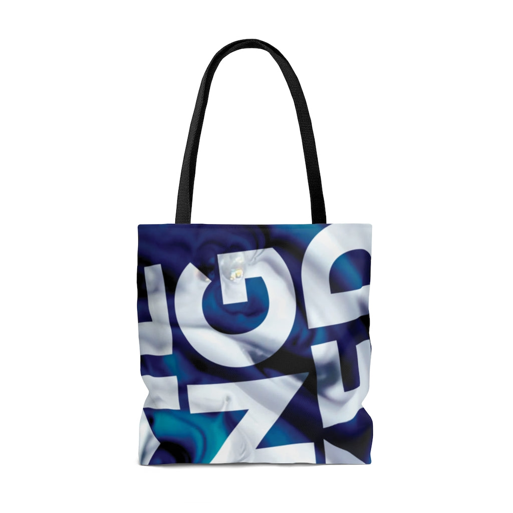 Ink Swirl AOP Tote Bag